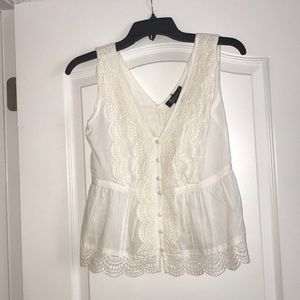 Ivory Eyelet Top